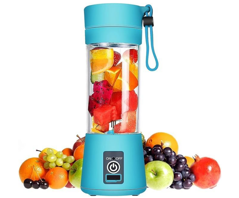 Mini Liquidificador Portátil Elétrico com 6 Lâminas + cabo USB
