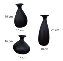 Trio Vaso Garrafa De Cerâmica Decorativa Para decoração Sala Suculenta
