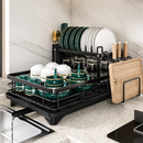 Escorredor de Louças Rack Carbono Organizador Preto