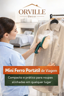 Mini Ferro Portátil de Viagem Bivolt | Compacto e Prático