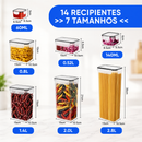 Kit 14 Potes Herméticos Premium