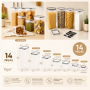 Kit 14 Potes Herméticos Premium