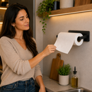 Suporte de Papel Toalha de Parede Adesivo em Metal - Orville Decor