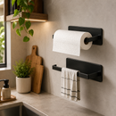 Suporte de Papel Toalha de Parede Adesivo em Metal - Orville Decor