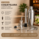 Kit Barman Premium Boston 750ml com Suporte de Bambu