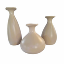 Trio Vaso Garrafa De Cerâmica Decorativa Para decoração Sala Suculenta