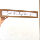 Quadrinho 40x10 DEUS E BOM O TEMPO TODO para sala\rack\quarto\decoração