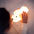 Luminária Mesa Bichinhos Recarregável Lâmpada Noturna Abajur Fofo Silicone Toque Touch Led