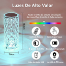 Lâmpada De Mesa De Cristal Com Controle Remoto 16 Cores LED Touch Quarto Luxuosa Romântico Luminária