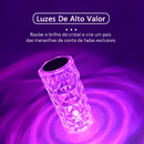 Lâmpada De Mesa De Cristal Com Controle Remoto 16 Cores LED Touch Quarto Luxuosa Romântico Luminária