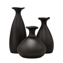 Trio Vaso Garrafa De Cerâmica Decorativa Para decoração Sala Suculenta