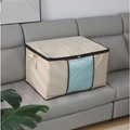 Caixa Organizadora Ecológica para Cobertores, Roupas e Casacos – Protege contra Poeira, Umidade e Insetos – Multiuso e Dobrável
