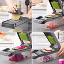 Fatiador de cozinha multifuncional profissional em aço inoxidável 16 em 1 fatiador de vegetais/frutas/legumes