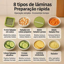 Fatiador Multifuncional Profissional 16 em 1 em Aço Inox | Orville Decor