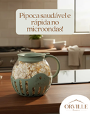 Pipoqueira de Vidro para Micro-ondas Sem Óleo 2L | Pipoca Saudável em 3 Minutos