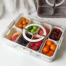 Pote Organizador de Geladeira Hermético Multiuso Com 8 Divisórias Para Alimentos e Verduras